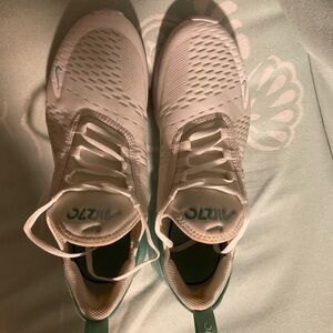 Nike Air Max 270 - White and Teal - Sneakers